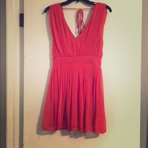 Red/orange mini dress